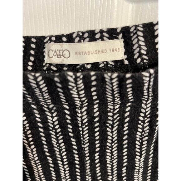 Cato Palazzo Pants Size 18/20W Black/Maroon/White - Picture 3 of 7